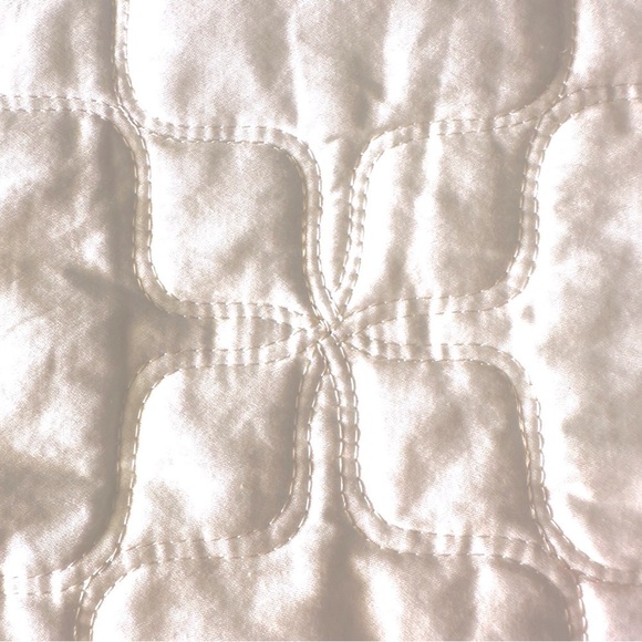 FRETTE Italy pair quilted euro pillow sham luxury cotton sateen - Picture 3 of 7